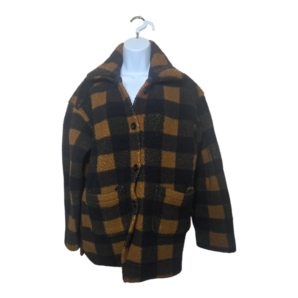 ​Lee Unisex Buffalo Plaid Sherpa Shacket Jacket M